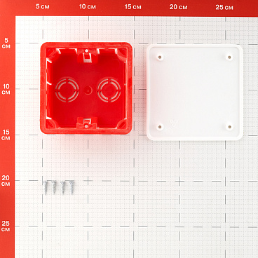 Коробка распределительная для бетона 92х92х45 мм IP20 Greenel (GE41001)