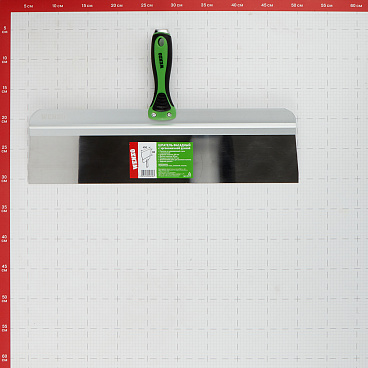 Шпатель фасадный Wenzo 450 мм с эргономичной ручкой и широким полотном (684779)