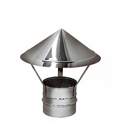 Зонт d115 мм на расширителе зеркальный без изоляции AISI 304