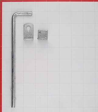 Засов воротный Gah Alberts вертикальный 400 мм оцинкованный