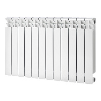 Радиатор биметаллический Rifar Base 500 мм 12 секций 1" боковое подключение белый