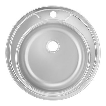 Мойка для кухни Ukinox Nord d50х14 см врезная сталь (Nr D500 (0,4))