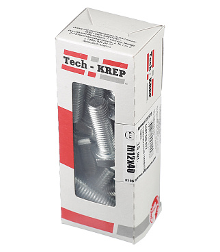 Болт оцинкованный M12x40 мм DIN 933 (15 шт.)