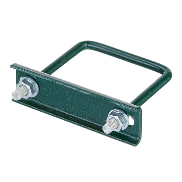 Крепление сетки/секции заборной к столбам 50х50 мм зеленое RAL 6005 (3 шт.)