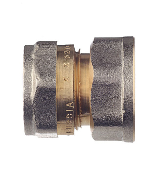 Соединитель прямой 20 обж(ц) х 3/4 ВР(г)