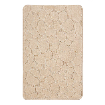 Коврик для ванной бежевый 50х80 см Fora Stone Natural (FOR-PP-STN50-80NAT)