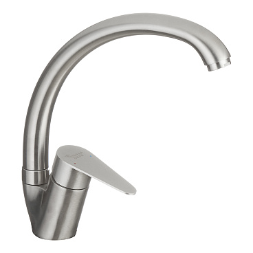 Смеситель для кухни Corsa Deco Swan нержавеющая сталь с высоким изливом однорычажный (966372)