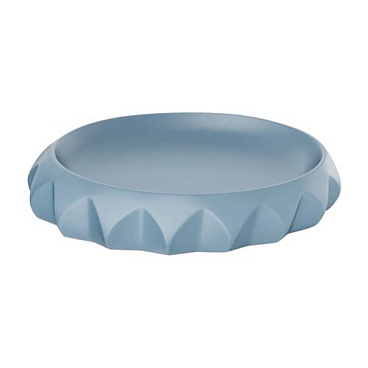 Мыльница для ванной Fora Triangle настольная полирезин серая (FOR-TRN036)