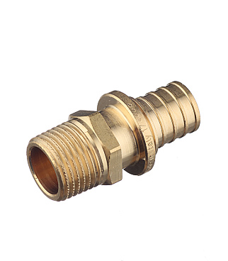 Соединитель прямой Stout 20 мм х 1/2 НР(ш) латунный (SFA-0001-002012)