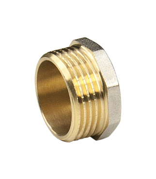 Заглушка 1 НР(ш) латунная