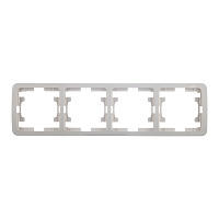 Рамка Makel Mimoza четырехместная бежевая (32039)