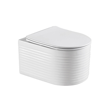 Унитаз подвесной Corsa Deco LXH Tornado безободковый с сиденьем дюропласт микролифт (WHLXH500ST)