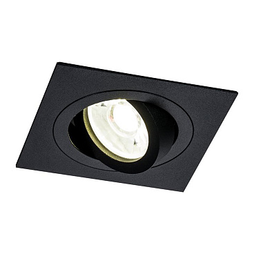 Светильник встраиваемый GU10 черный 50 Вт IP20 Maytoni Atom ДВО (DL024-2-01B)