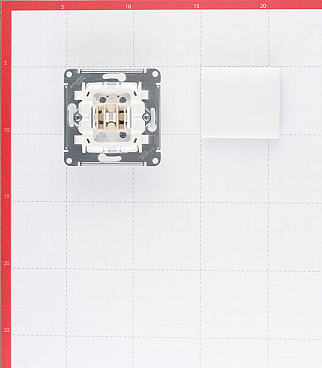 Переключатель Systeme Electric Glossa одноклавишный встраиваемый белый (GSL000161)
