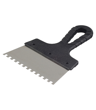 Шпатель зубчатый 150х6 мм с пластиковой ручкой (CS06-150/6299)