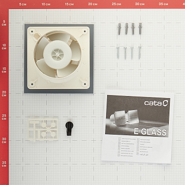 Вентилятор осевой Cata E-100 GT с таймером d100 мм белый
