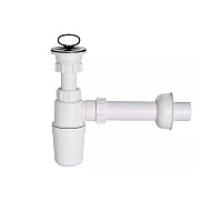Сифон для раковины McAlpine 1 1/4х32 мм с выпуском d70 мм с соединением 32 мм белый (MRW1)