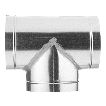 Тройник для круглых воздуховодов d200 мм 90° оцинкованный