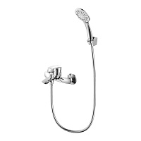 Смеситель для ванны Milardo Rora хром однорычажный с коротким изливом с лейкой (RORSB00M02)