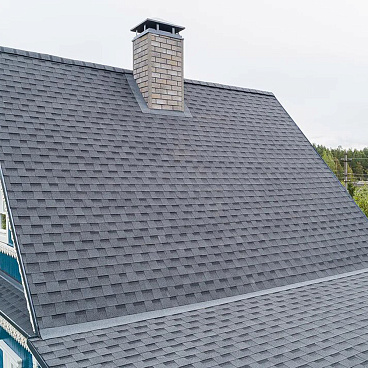 Черепица гибкая Шинглас Фазенда многослойная серая 2,6 м.кв