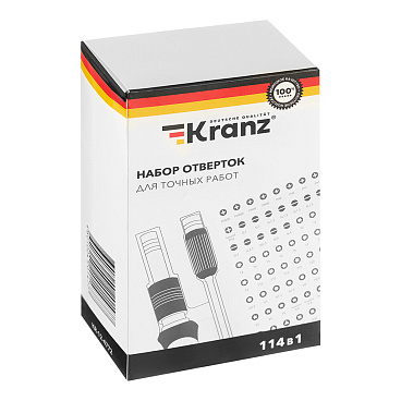 Набор отверток для точных работ Kranz (KR-12-4772) (114 шт.)