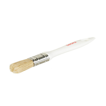 Кисть плоская смешанная щетина пластиковая ручка Beorol Universal 20х15 мм для эмалей и лаков на любой основе