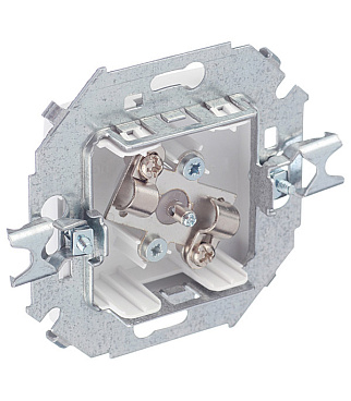 Розетка телевизионная Simon 15 встраиваемая белая (1591475-030)