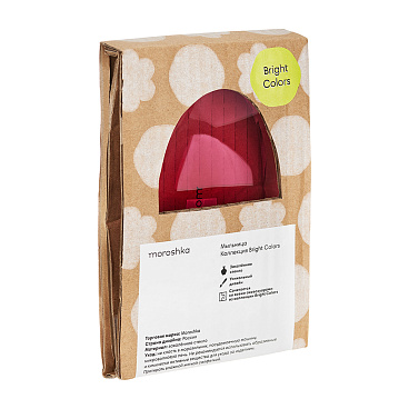 Мыльница для ванной Moroshka Bright Colors настольная стекло розовая (917-311-04)