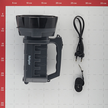 Фонарь ручной Navigator (715963) светодиодный 1 LED 3 Вт аккумуляторный SLA 3000 мАч пластик