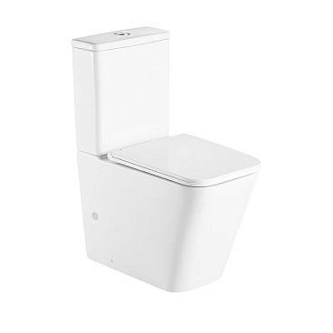 Унитаз-компакт Corsa Deco TX Tornado безободковый с универсальным выпуском с сиденьем дюропласт микролифт белый (TPTX610QT)