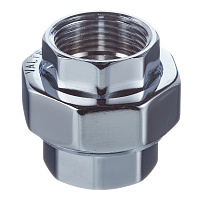 Американка прямая Valtec 1 ВР(г) х 1 ВР(г) хром латунная (VTr.340.C.0006)