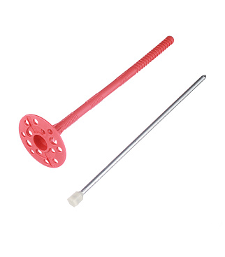 Дюбель для теплоизоляции Tech-Krep 10х220 мм металлический гвоздь с термоголовкой (30 шт.)