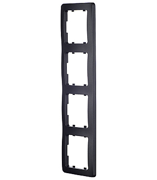 Рамка Hegel Master четырехместная черная (Р404-08)