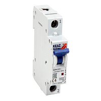 Автоматический выключатель модульный КЭАЗ OptiDin 1P 40А тип C 6 кА 220 В (260510)