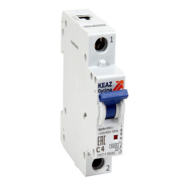 Автоматический выключатель модульный КЭАЗ OptiDin 1P 40А тип C 6 кА 220 В (260510)