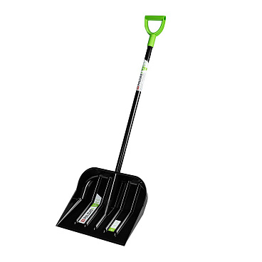 Лопата снеговая Palisad Base поликарбонат с металлическим черенком 1370х460 мм (61644)