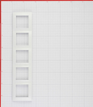 Рамка Simon 15 пятиместная белая (1500650-030)