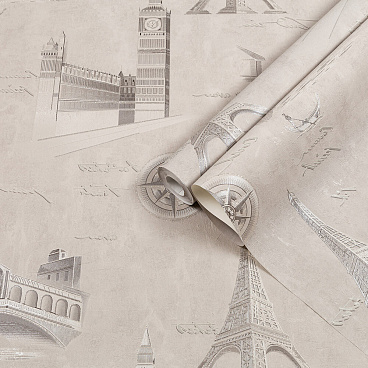 Обои компакт-винил на флизелиновой основе Palitra Life Travel Wall PL72406-42 (1,06х10,05 м)