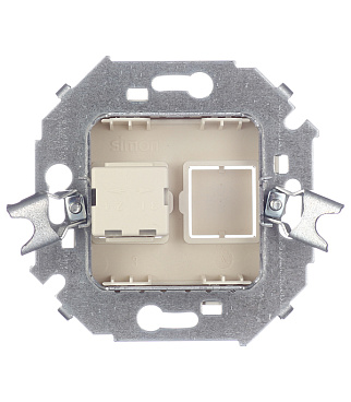 Розетка телефонная Simon 15 встраиваемая слоновая кость RJ11 (1591480-031)