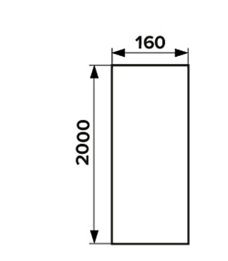 Воздуховод ERA круглый пластиковый d160 мм 2 м