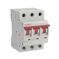 Автоматический выключатель модульный DKC Yon Max MD63S 3P 40А тип C 4,5 кА 400 В (MD63S-3PC40)