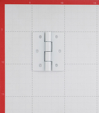 Петля ПН 1 карточная универсальная неразъемная 60х40 мм белая (2 шт.)