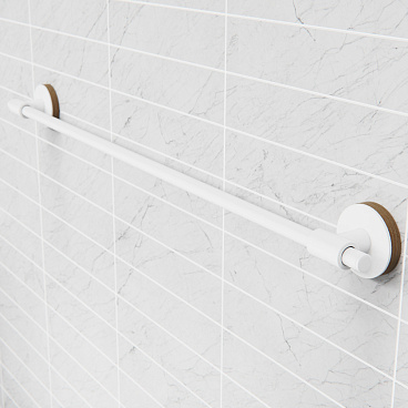 Полотенцедержатель Fora Lord 500 мм на шуруп нержавеющая сталь белый (FOR-LORD002WT)