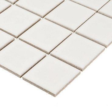 Мозаика Starmosaic White Matt белая керамическая 306х306х6 мм матовая