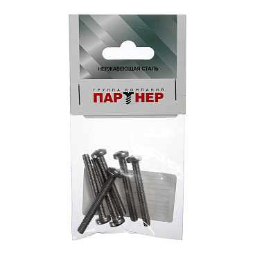 Винт нержавеющая сталь M5x40 мм DIN 7985 полукруглая головка (6 шт.)