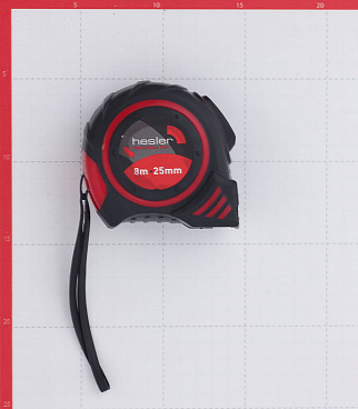 Рулетка Hesler с автостопом магнитная 8 м x 25 мм