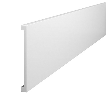 Плинтус экополимер Cosca 100х10х2000 мм белый (PX057)