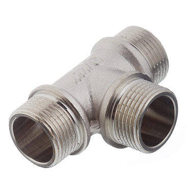 Тройник Valtec 3/4 НР(ш) х 3/4 НР(ш) х 3/4 НР(ш) латунный (VTr.131.N.0005)