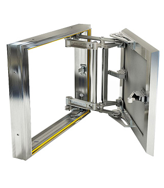 Люк ревизионный под плитку Хаммер Слава алюминиевый 400х300 мм скрытый нажимной