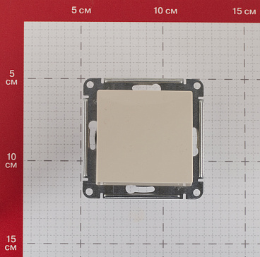 Выключатель Systeme Electric AtlasDesign одноклавишный встраиваемый бежевый (ATN000211)